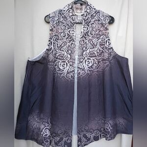 C. J. BANKS 3X Sleeveless Printed Ombre Tunic Top